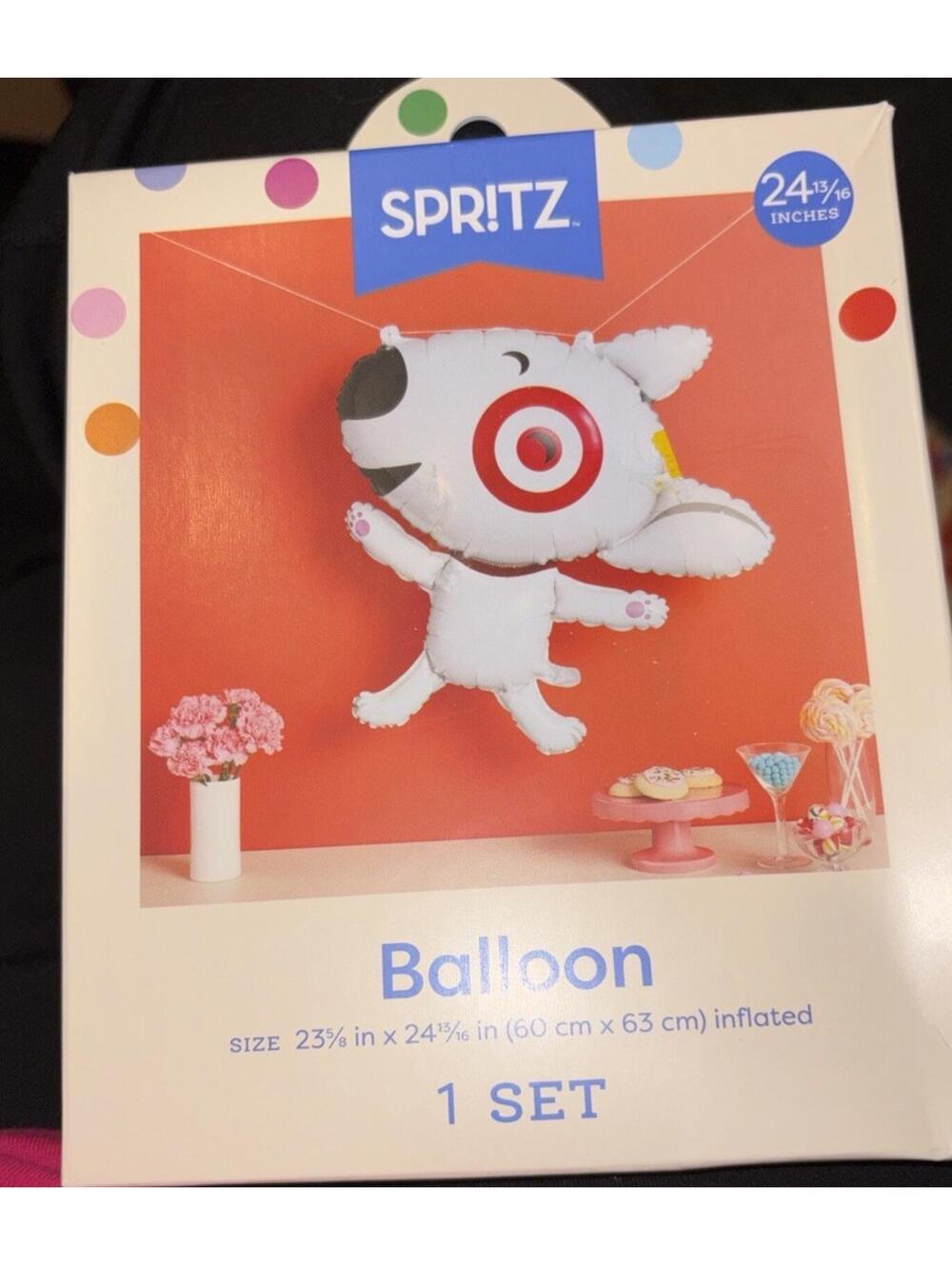 Spritz Target Dog Balloon 1 Set 60 Cm X 63 Cm
